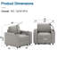 Tupelo 38" W Upholstered Accent Armchair with Storage and Cup-holder,Power Grommet for Living Room-97966544