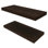 2 tablettes flottantes Belville, H 1,50 po, chêne foncé Belville
