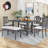 6 - Person Pedestal Dining Set