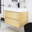 Meuble-lavabo mural 36 po avec lavabo à surface solide intégré-1164546648