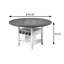60.4" W COUNTER HEIGHT TABLE, GRAY+ANTIQUE WHITE-129759790