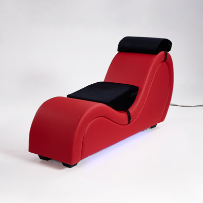 Faux Leather Chaise Lounge