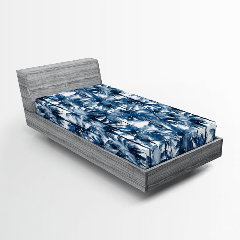 Drap-housse Ambesonne Palmiers Dreamy Silhouettes Woods