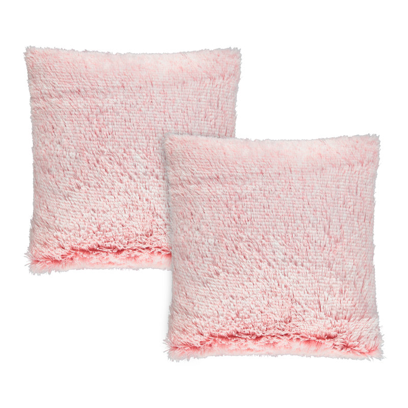 Housse de coussin carrée dechelle, Rose