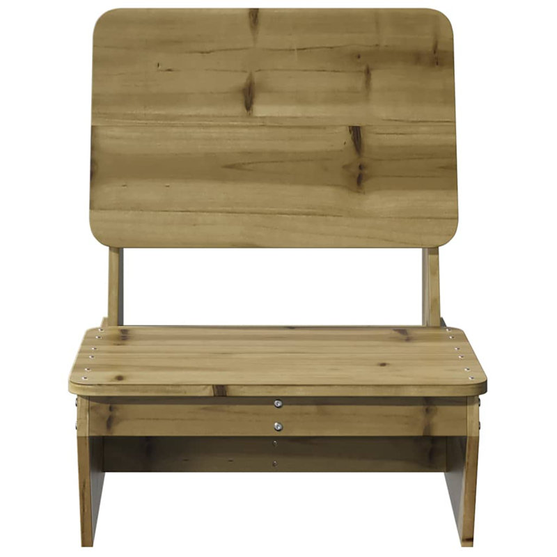 Garden Chair 60X64x70.5 Cm, Natural Impregnated