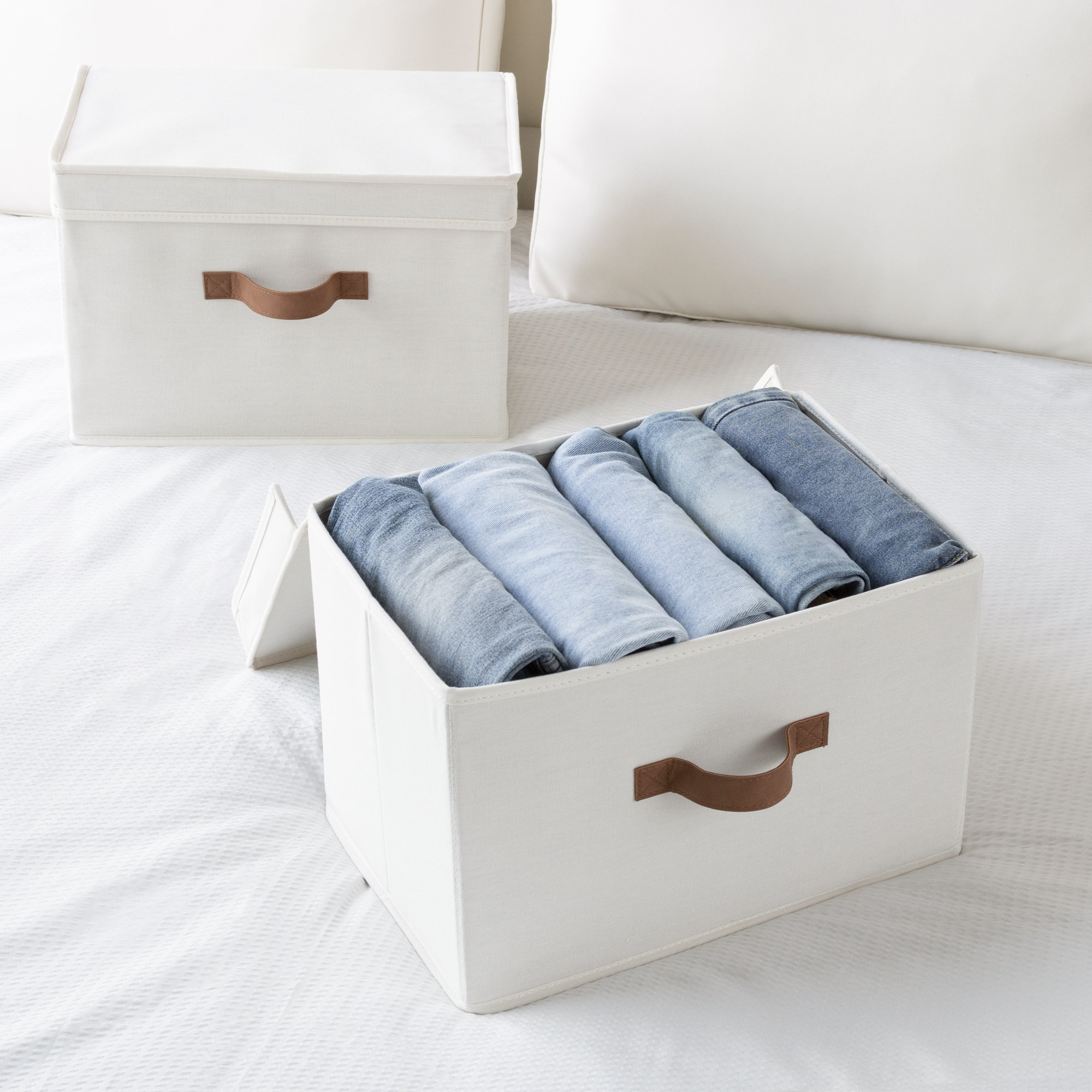 Boîtes et paniers décoratifs: Matériau - Tissu - Wayfair Canada