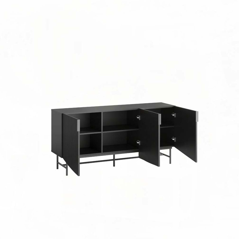 Meuble télé pour meuble télé 75 pouces, Noir
