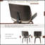 Ensemble de 2 chaises de salle à manger de style Mid-Century modernes, pivotantes à 360 °, revêtement en similicuir, conception ergonomique pour la cuisine et la salle à manger-1071701285