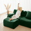 Canapé doux en tissu désossé, conception antidérapante, chaise longue d'assemblage, accoudoirs incurvés, support ergonomique, éponge à haute densité 32D, pour les salons-940377232