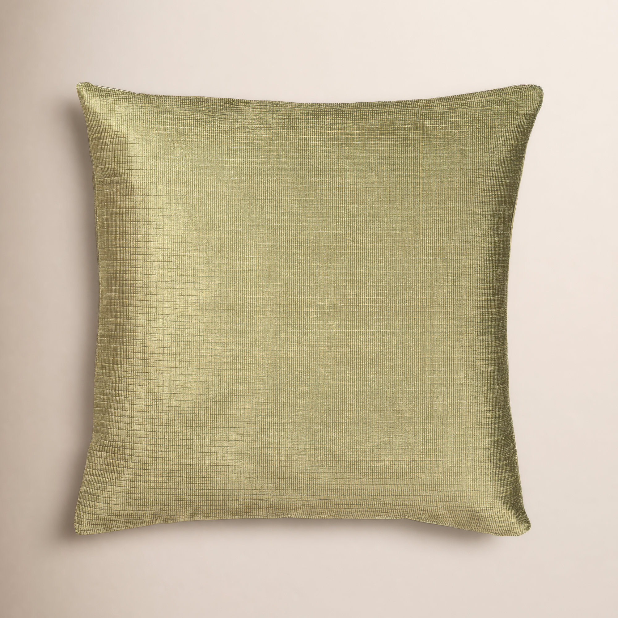 All Modern Wild Fern Stripe Throw Pillow, Square 18", Feather