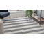 Tapis rayé tissé à la main Wolana
