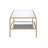 Mirrored & Gold Finish Coffee Table