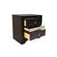Table de chevet 2 tiroirs de style traditionnel en bois