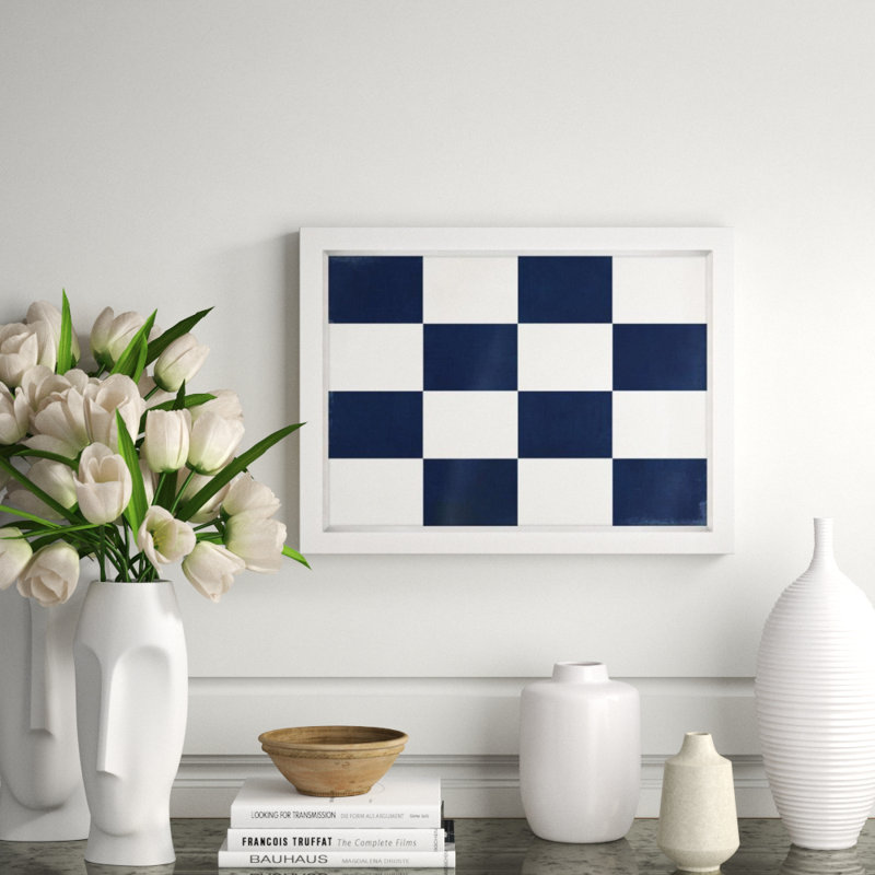 Nautical Flag I Print by Barclay Butera, 36" H x 48" W x 1.5" D, Matte