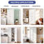 Armoire de cuisine Mikenlee en métal blanc de 155 cm de hauteur - Étagères réglables autoportantes pour la cuisine, le garde-manger et la salle de bain-1407530795