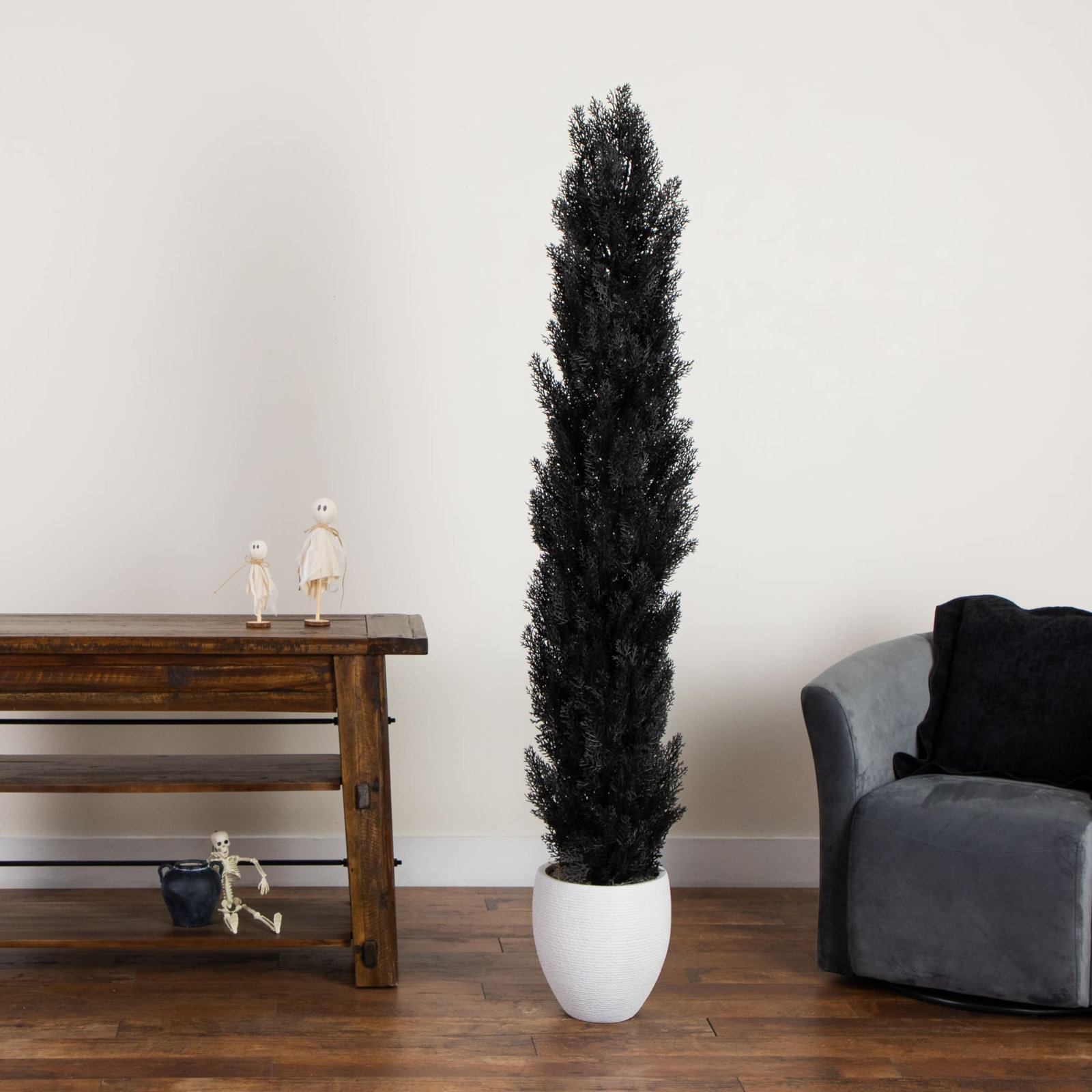 Cedar Tree in Nursery Pot, 72" H x 17" W x 17" D