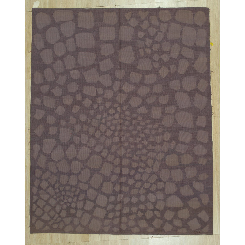 Tapis contemporain en laine tissé à plat Brampt