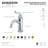 Kingston Brass Royale Single-Handle 1-Hole Deck Mount Bathroom Faucet with Push Pop-Up