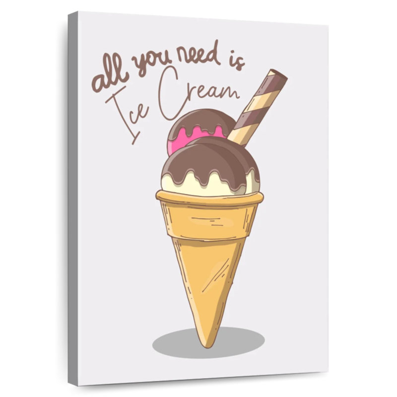 Yarlin All You Need Is Ice Cream, H 39 po x l 26 po