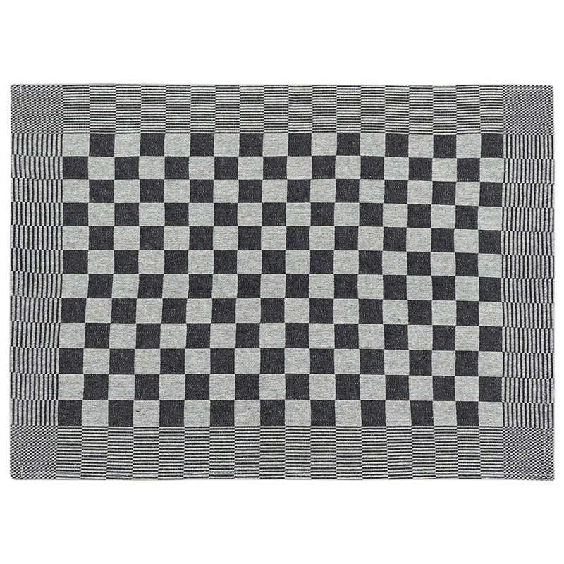 Johnar Kitchen Towel Linen Set, Black/White