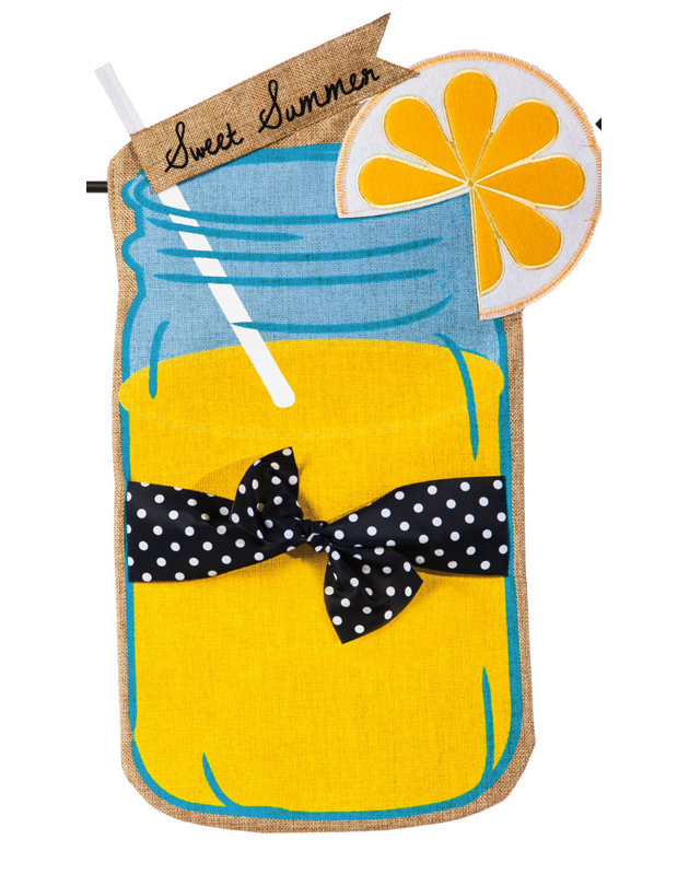 Drapeau de jardin en polyester 18 po x 13 po Tasker Sweet Summer