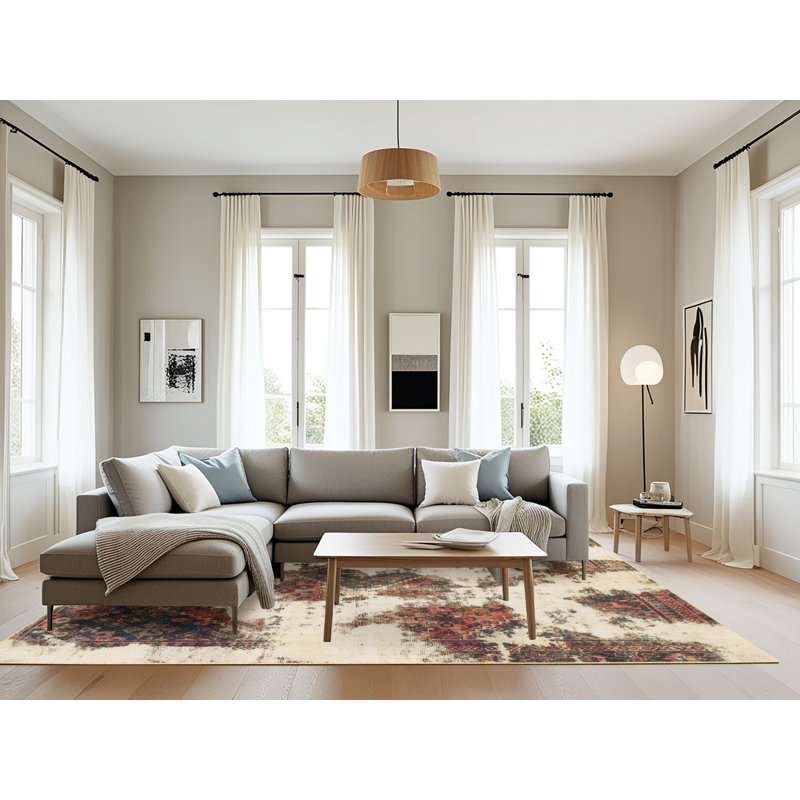 Tapis abstrait moderne 917, Rectangle 8 pi x 12 pi