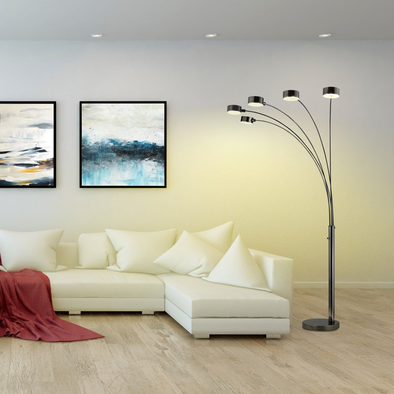 Lampe DEL à 5 arches Artiva Pro avec gradateur, 7 W-3 000 K