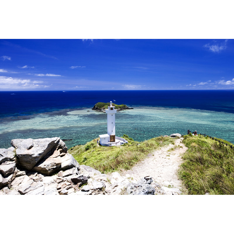 Lighthouse Hirakubo by Gyro - Wrapped Canvas Print, 30cm H x 46cm W x 3.8cm D