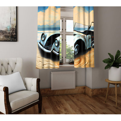 Baltej Semi Sheer Curtain Pair