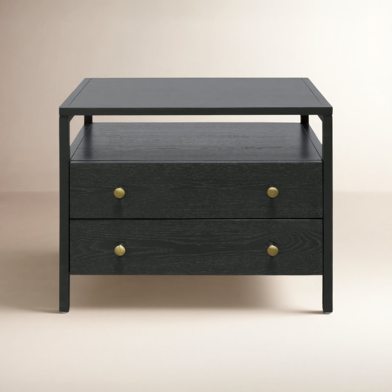 Gracie 27.6'' W Nightstand, Black