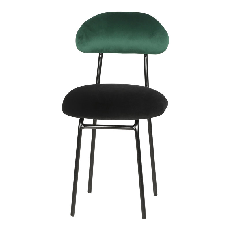 Plum Upholstered Slipper Chair, Green