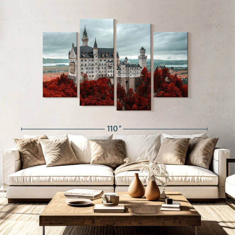 Château Lilie Grand Neuschwanstein, H 54 po x l 84 po