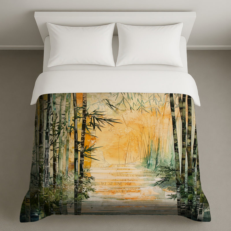Housses de couette Bamboo Forest Pathway, King