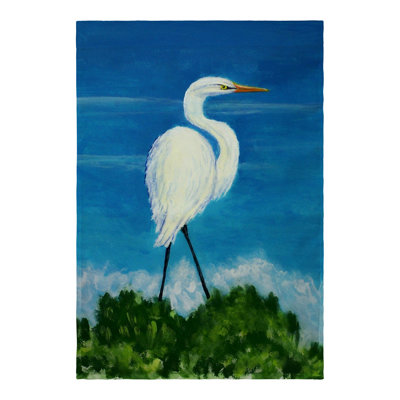 Drapeau de maison en polyester Russ Egret
