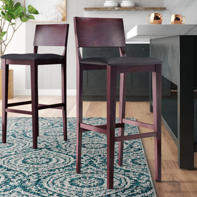 Ahreanna Solid Wood Counter Stool