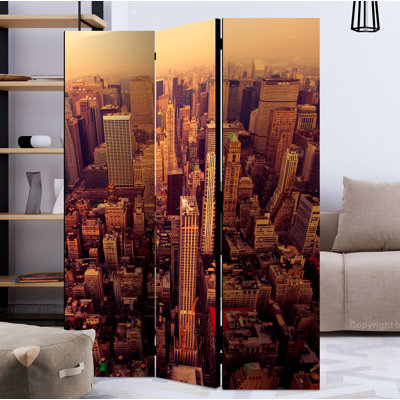 Mleh 172cm H Folding Room Divider