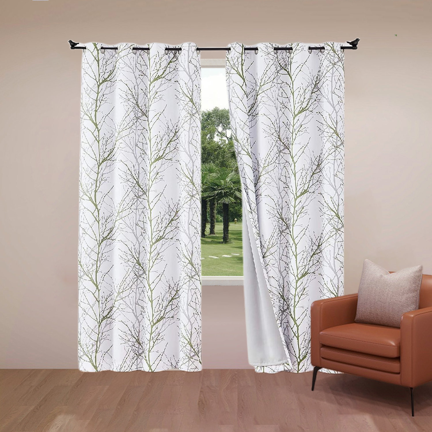 Frifoho Polyester Room Darkening Curtain Pair | Wayfair