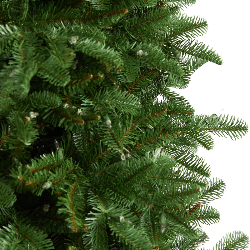 Lighted Artificial Fir Christmas Tree, 7'