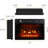 23" 3D Infrared Electric Fireplace Insert with IR Remote, Glass View & Adjustable Flames