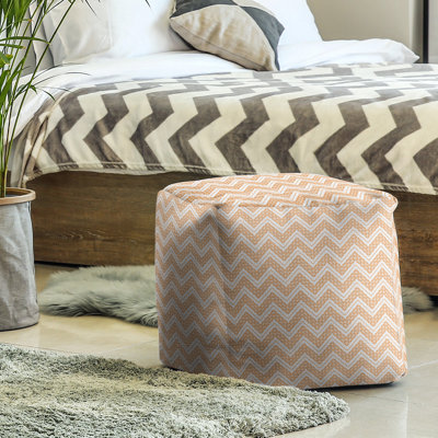 Upholstered Polyester Blend Cube