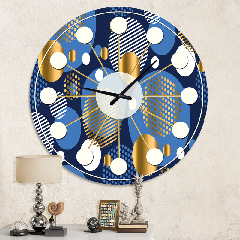 Horloge murale circulaire rétro rétro, Moyenne