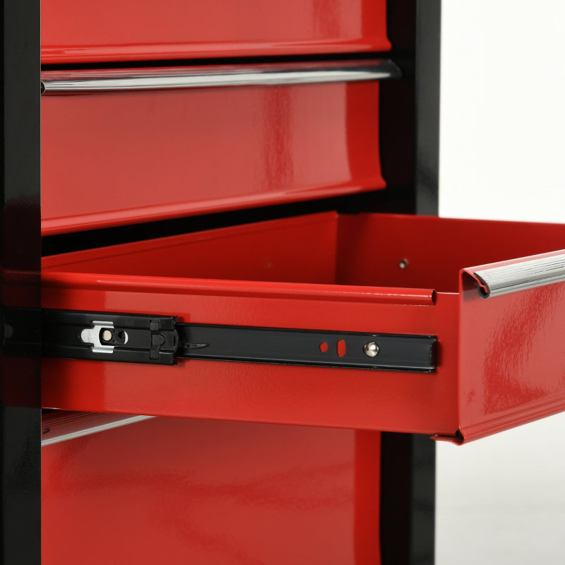 Storify 5-Drawer Tool Chest Lockable Steel Storage with Wheels and Handle for Organized Workspace