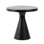 Elisand 20" Round Aluminum End Table, Antique Black