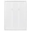 Paroi de lit avec tablettes en blanc - Gain de place pour plusieurs pièces Support de matelas confortable et contreplaqué idéal pour petits espaces pliables-1204297568