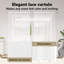 Curtains With Curtains Floral White Polyester-384632975