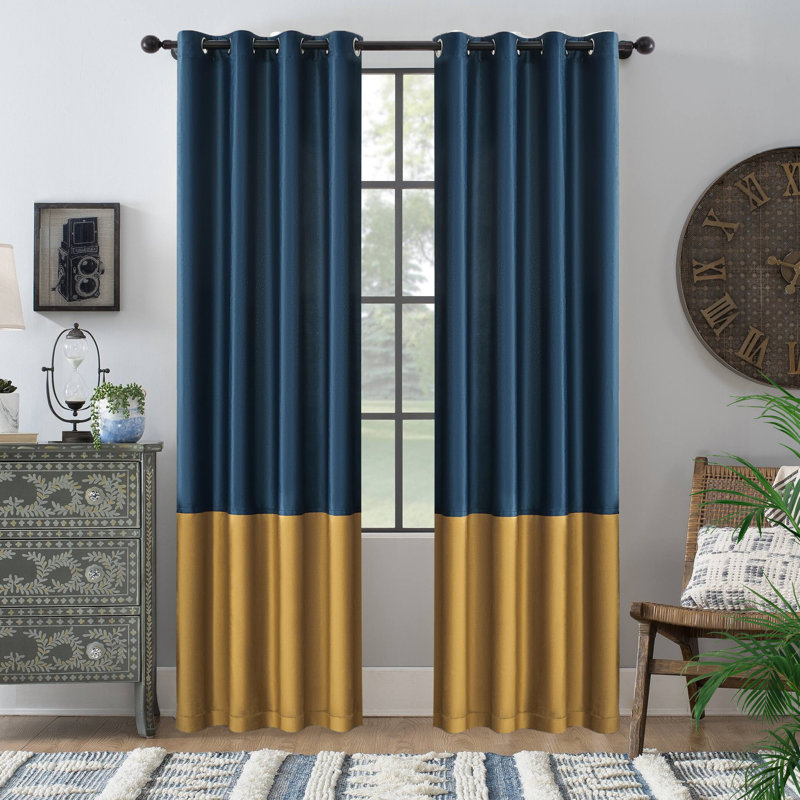 100% Full Blackout Velvet Curtains,2 Panels, 52" W x 84" L