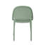 Chaise de salle à manger empilable intérieur / extérieur vert aloès