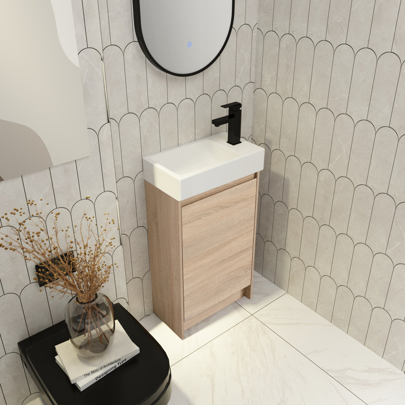 Linnetta 18.11" W Single Bathroom Vanity Set