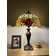 Godric Tiffany Table Lamp Stained Glass Rose Flowers Included LED Bulbs 24"H*16"W