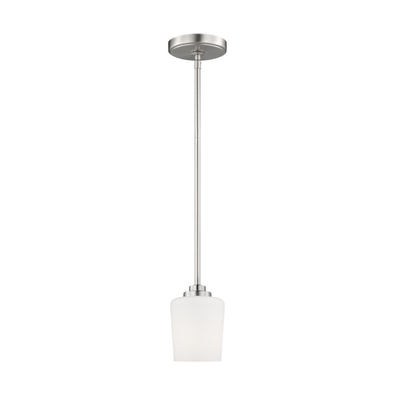 Luminaire suspendu en pot 1 lumière Windom, 75 W, Non, Nickel brossé